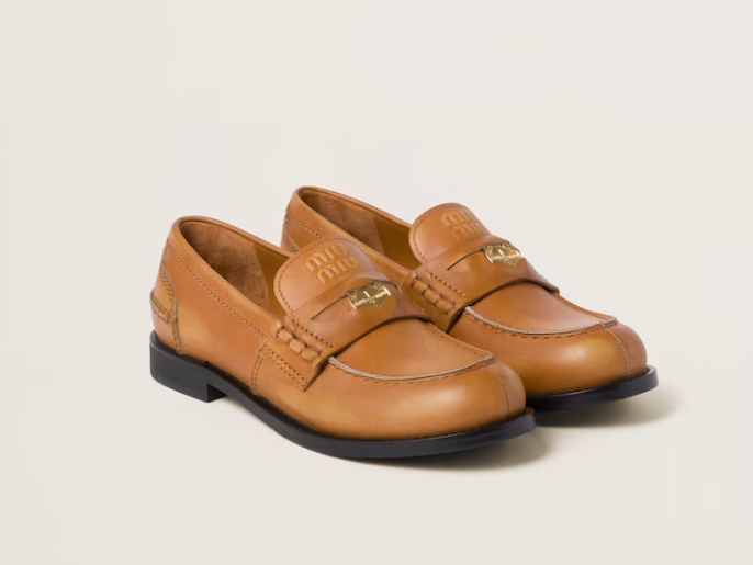 Miu Miu Leather Loafer