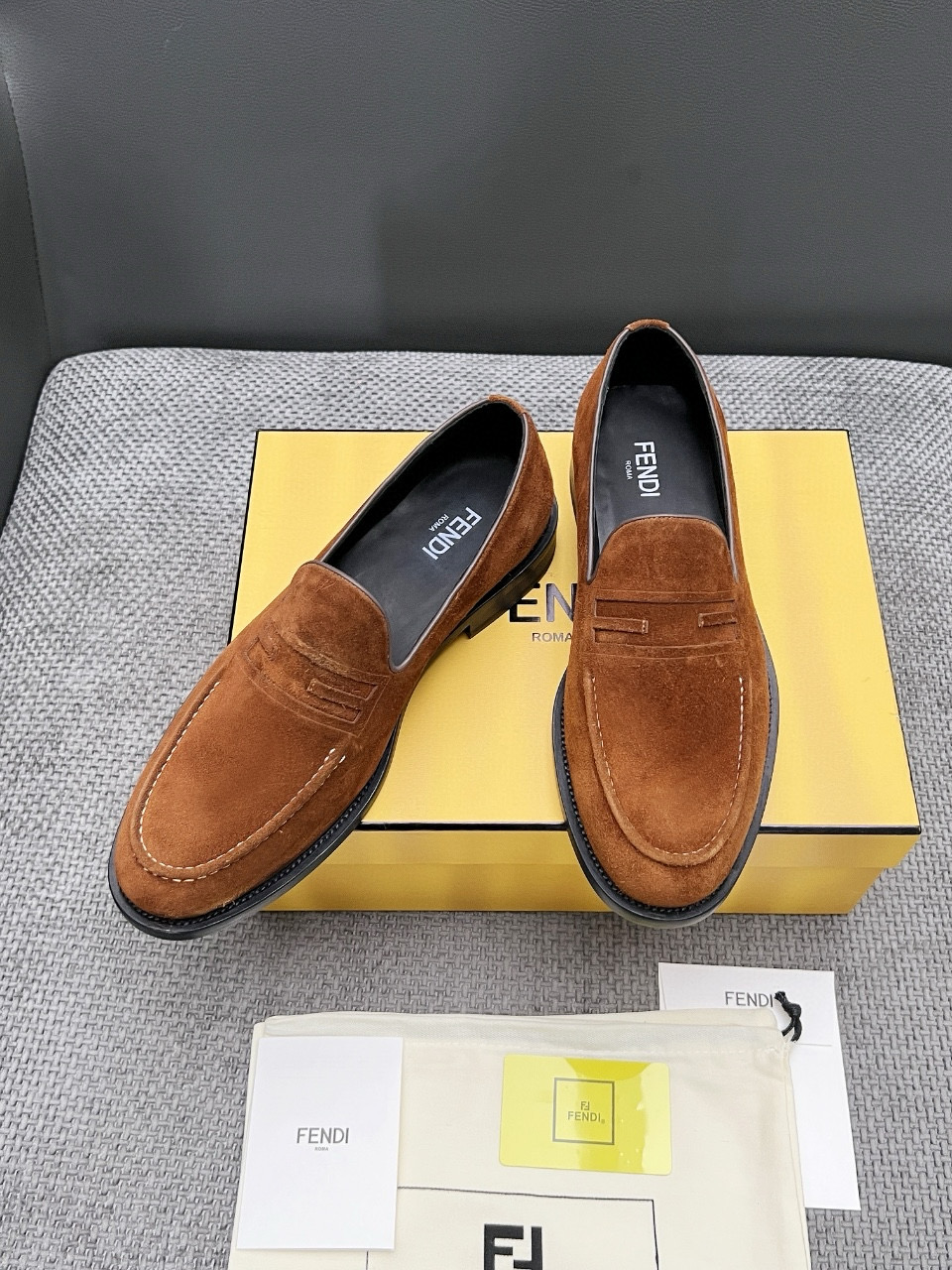 Fendi Men's Suede Loafer