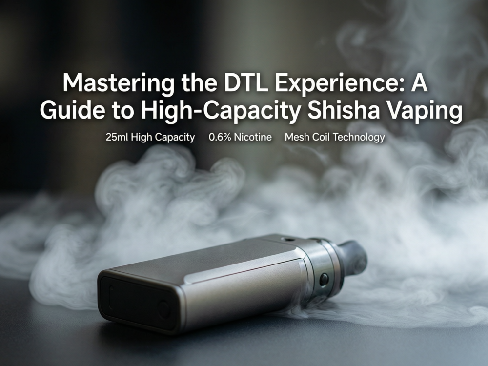 Mastering the DTL Experience: A Guide to High-Capacity Shisha Vaping