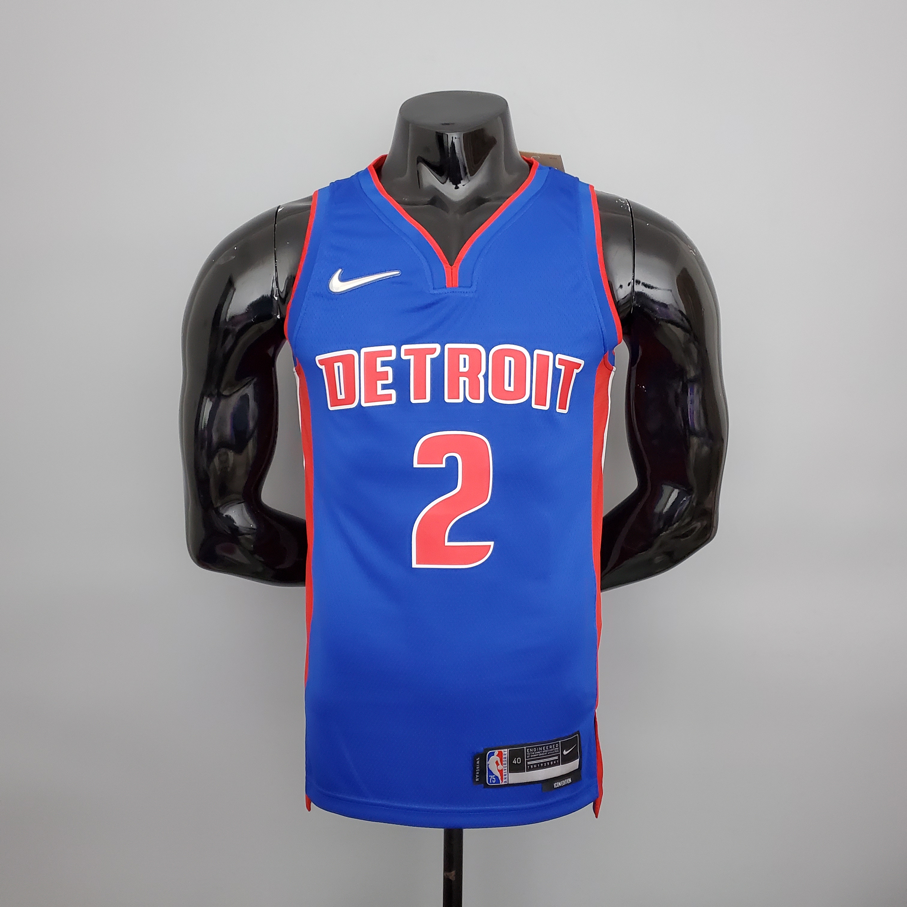 Cade Cunningham Detroit Pistons 75th Anniversary Swingman Jersey Blue