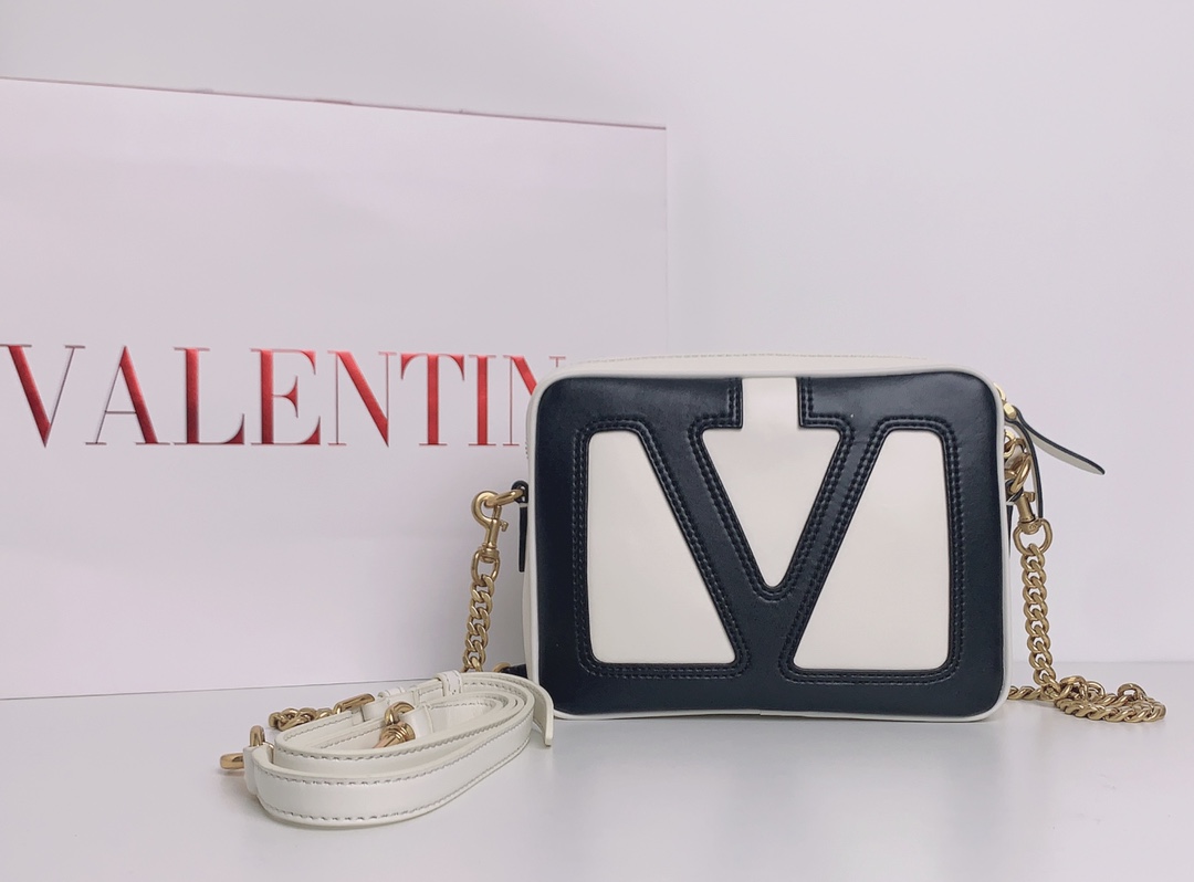 Valentino Viva Superstar Small Chain Bag in Calfskin
