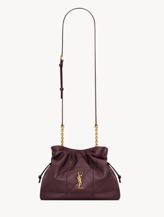 Saint Laurent Rouge Cabernet Lambskin Medium Jamie Shoulder Bag 862712