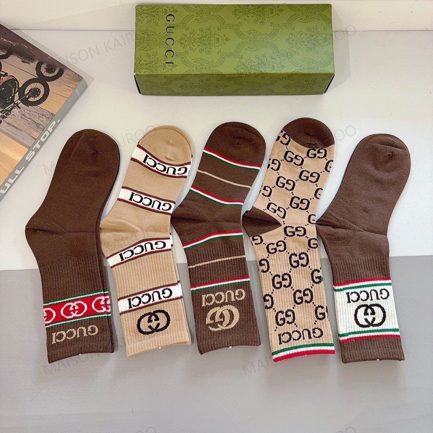 Gucci Socks 5-Pack - KAIROO