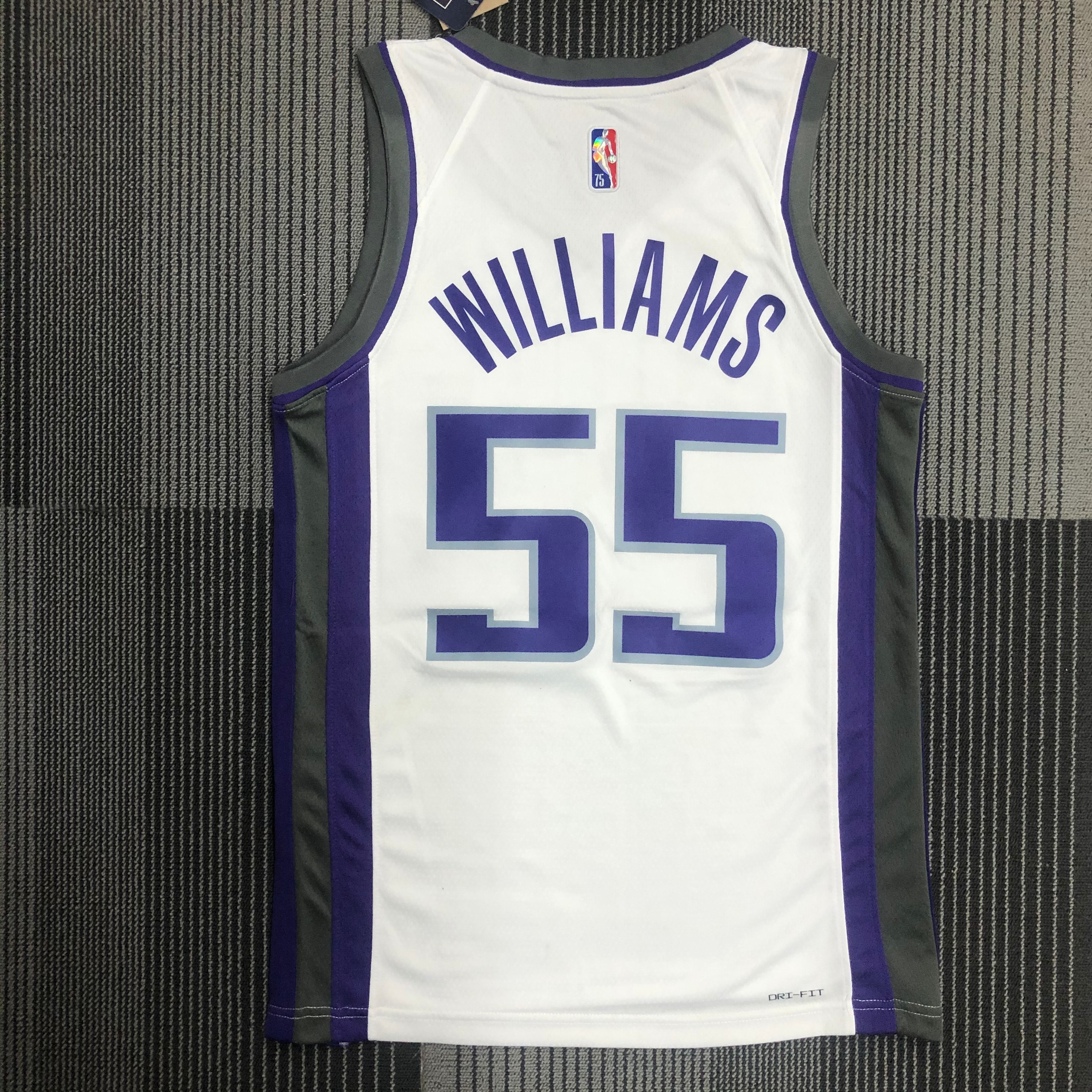 75TH YEARS SACRAMENTO KINGS WHITE  #55 WILLIAMS
