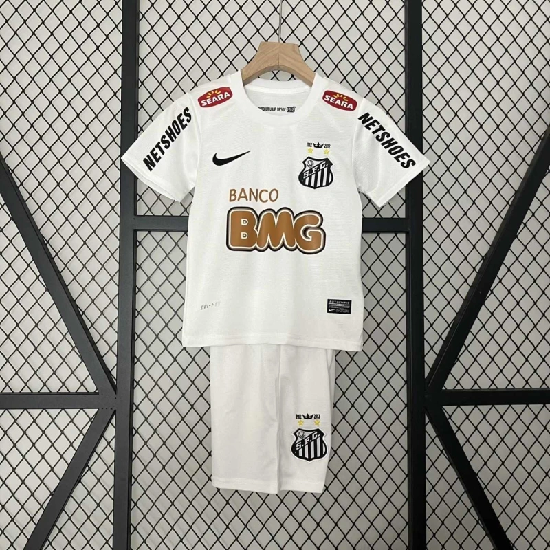 Santos FC Retro Kids Kits Jersey Home 2012-13