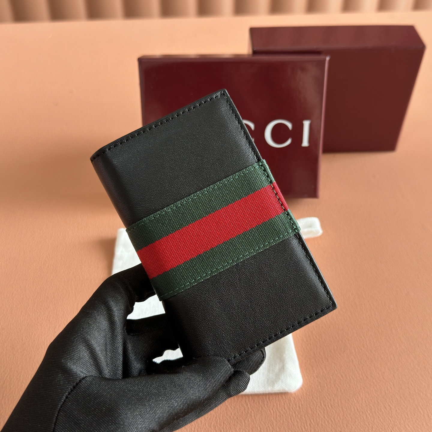 Gucci Web Trademark card case 867290