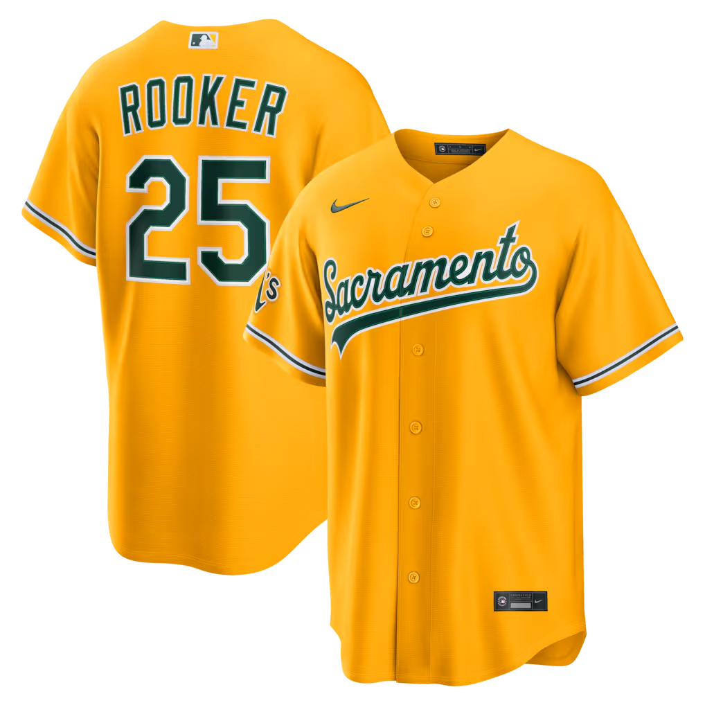 Athletics Nike White Home Replica Jersey