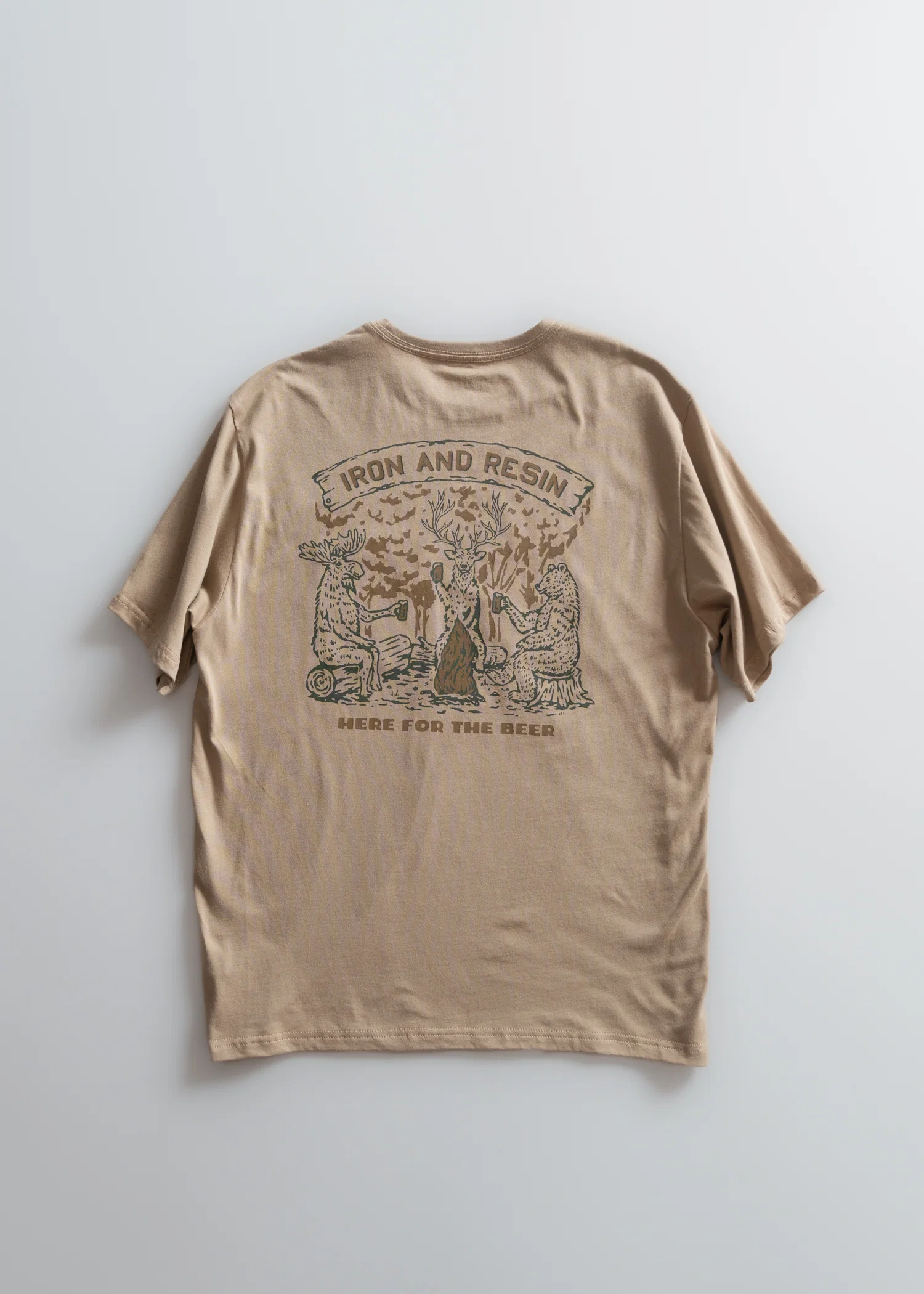 Here For The Beer Pocket Tee