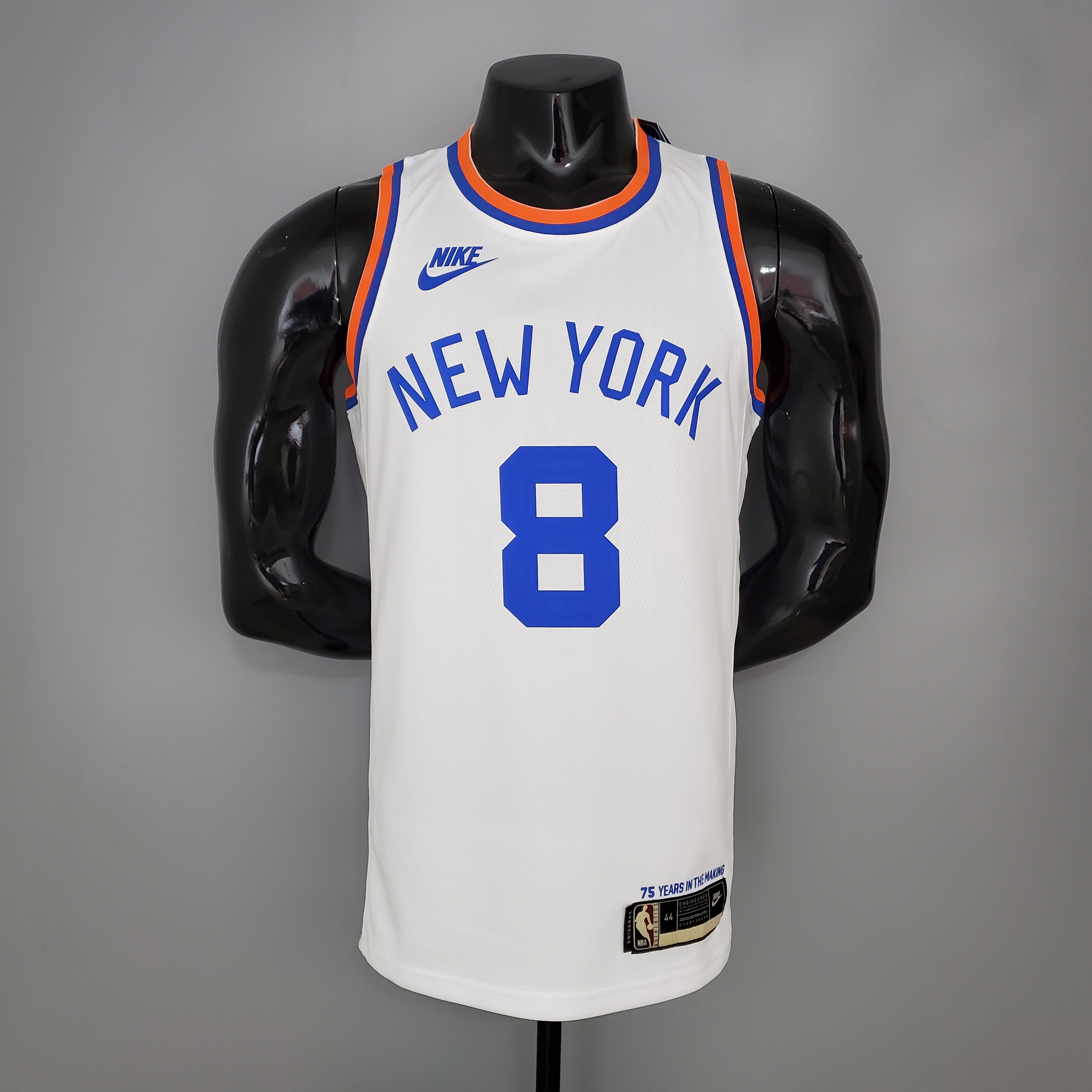 Kemba Walker New York Knicks 75th Anniversary Swingman Jersey White