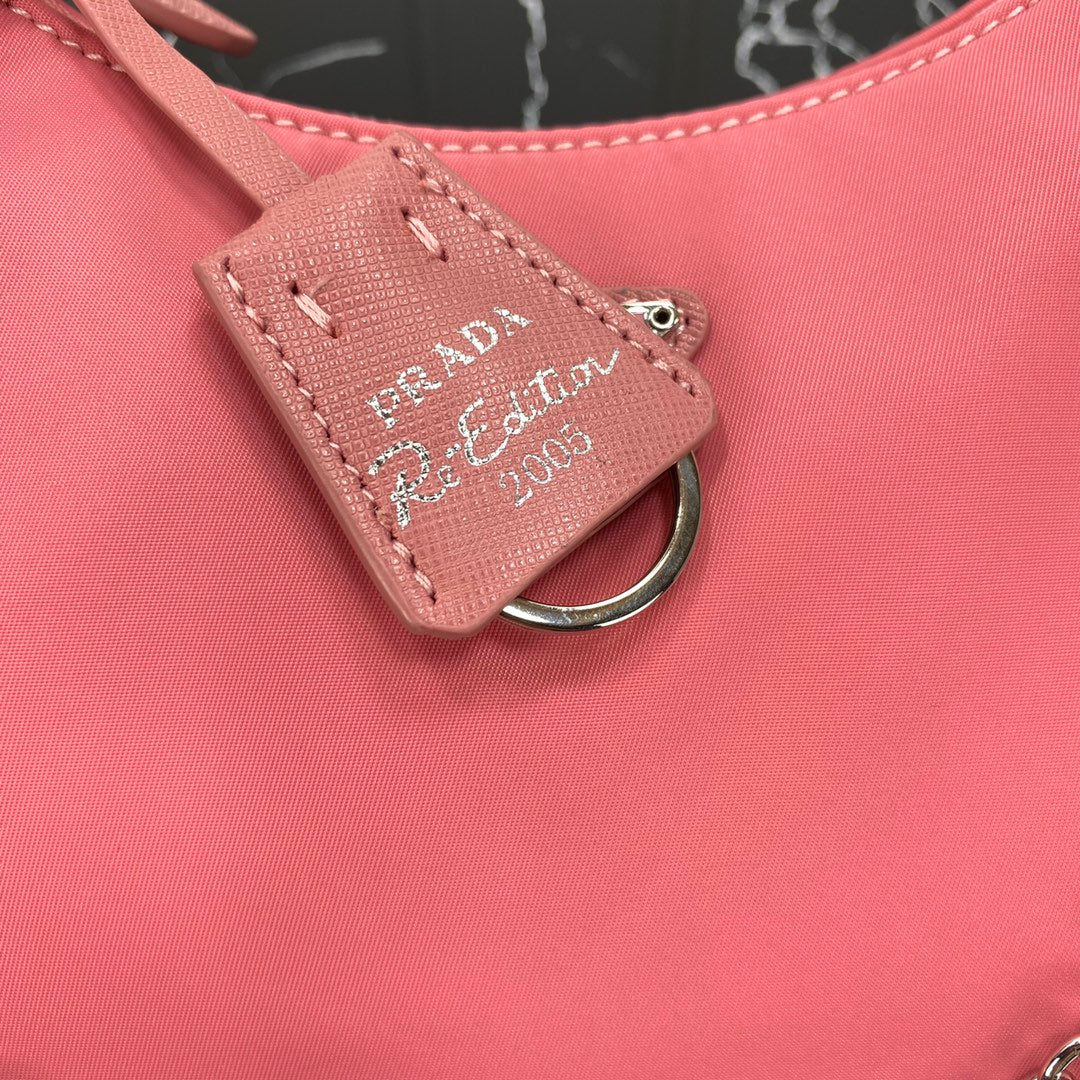 Prada HOBO 22 BAG IN DARK PINK RE-NYLON
