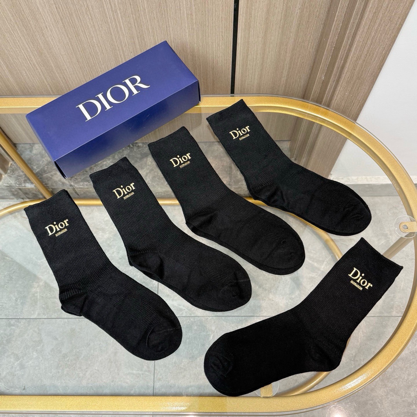 Dior Cotton Socks ( 5 pairs)