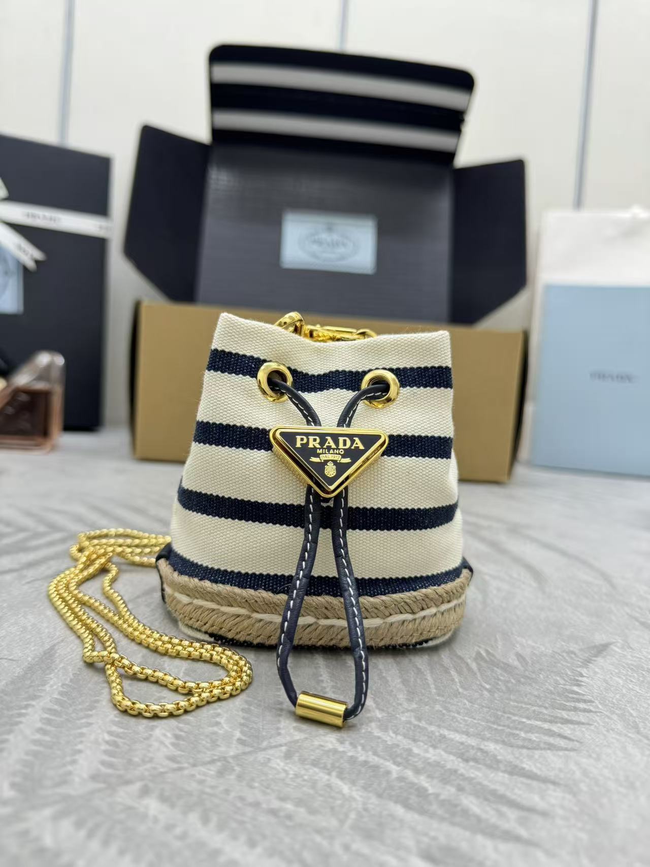 Prada mini bucket bag crossbody bag