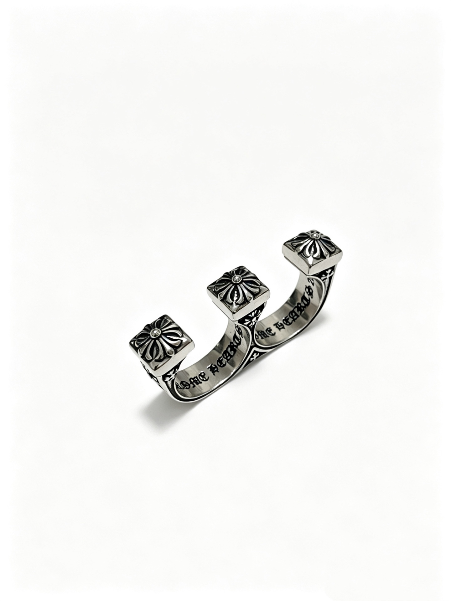 Chrome Hearts Oxidized SilverUnisex Ring