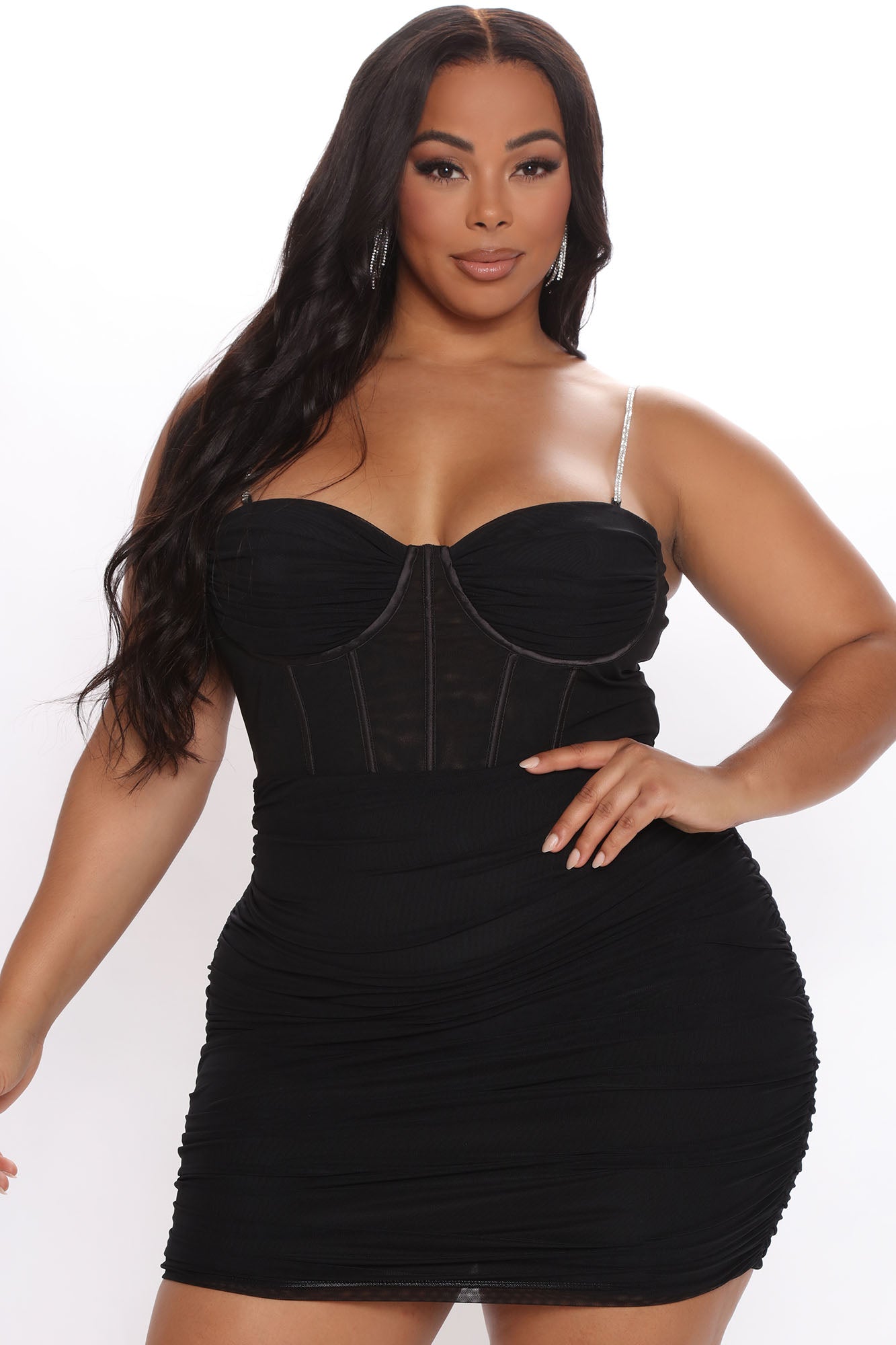 Dreaming Of Dancing Mini Dress - Black