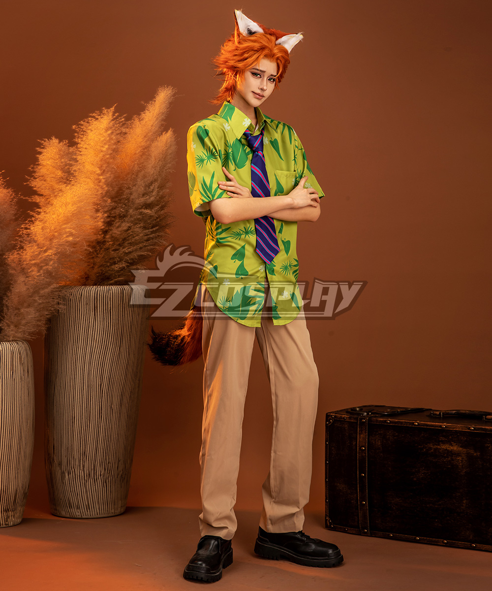 Zootopia Nicholas P.Wilde Fox Nick Cosplay Costume