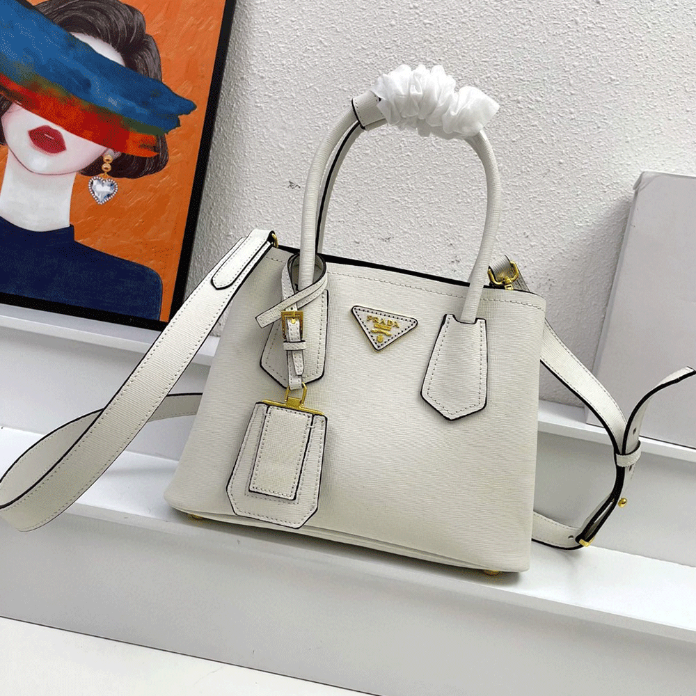 Prada Double Saffiano Leather Mini Handbag