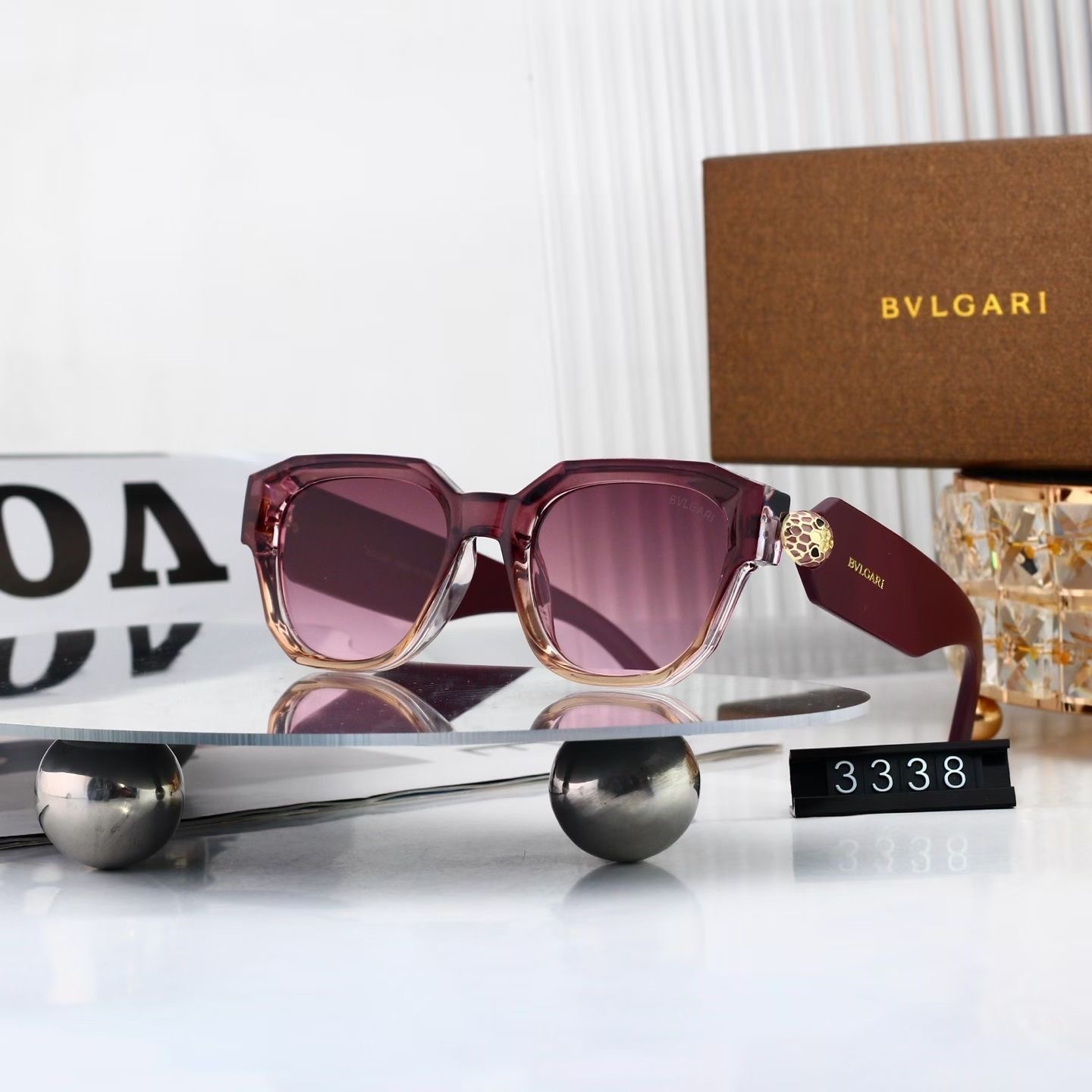 Bvlgari Serpenti Geometric Polygonal Sunglasses - KAIROO