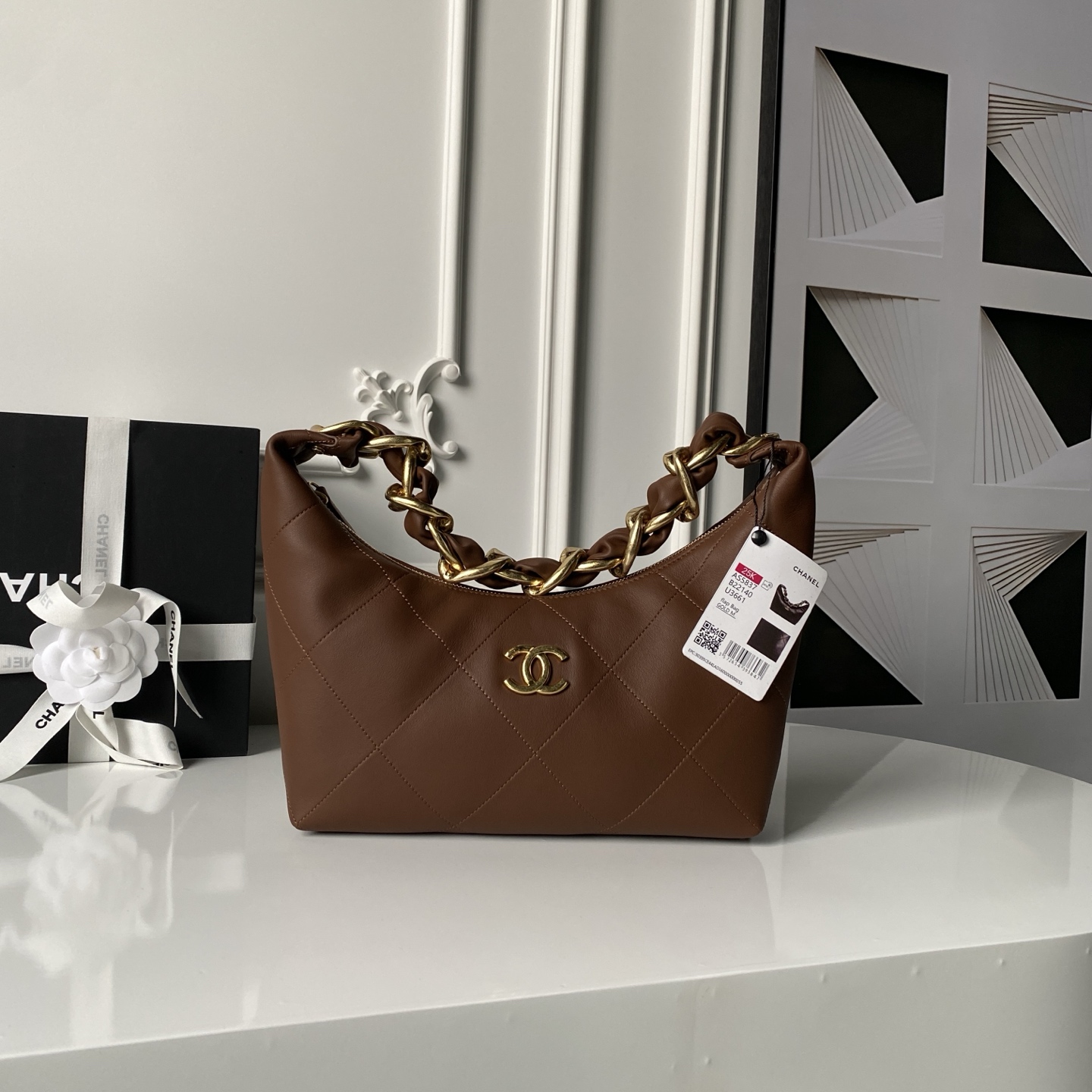 Chanel Bags Hobo Calfskin AS5837 (10A Mirror Version)