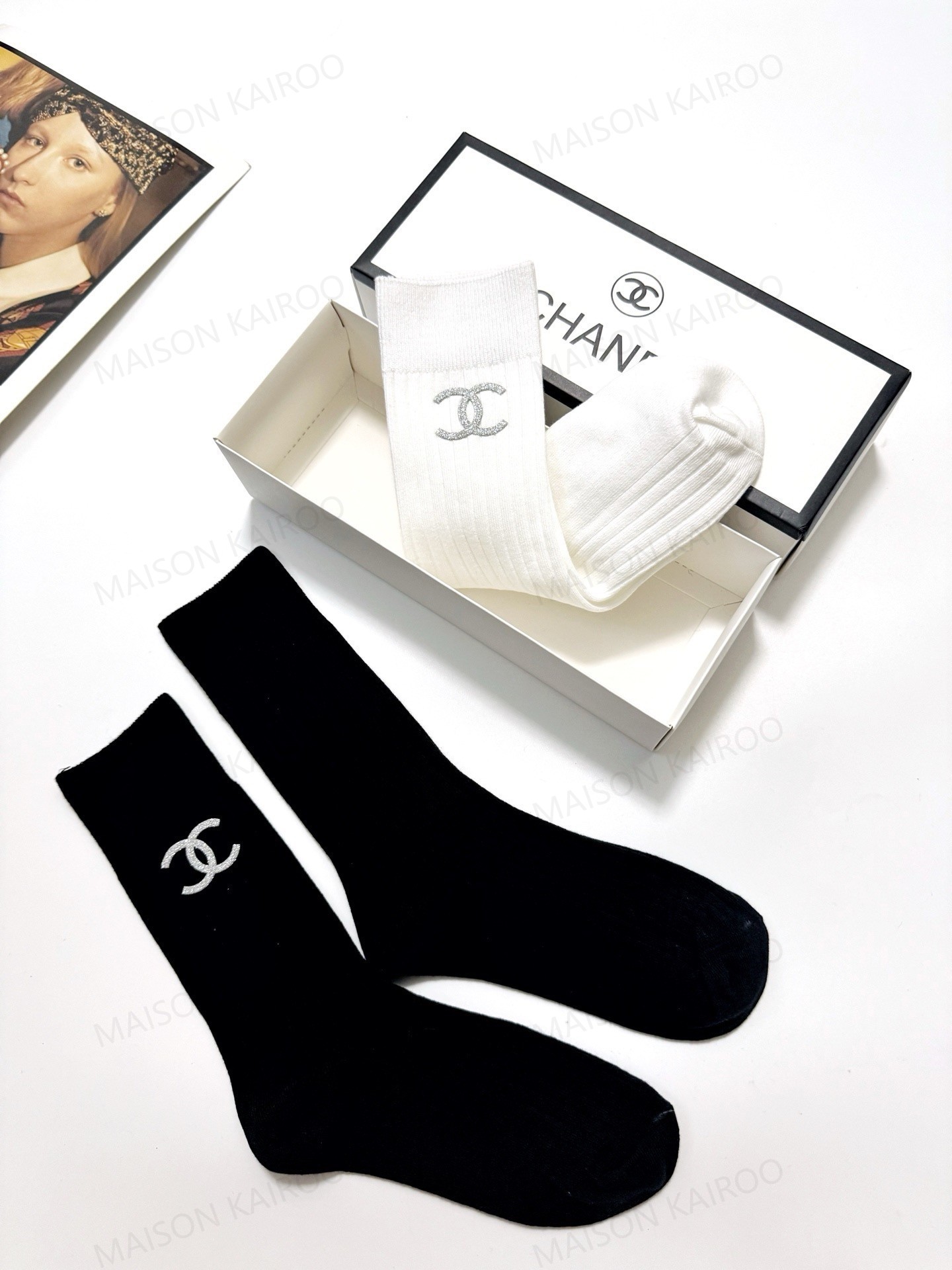 Chanel Socks 2-Pack - KAIROO