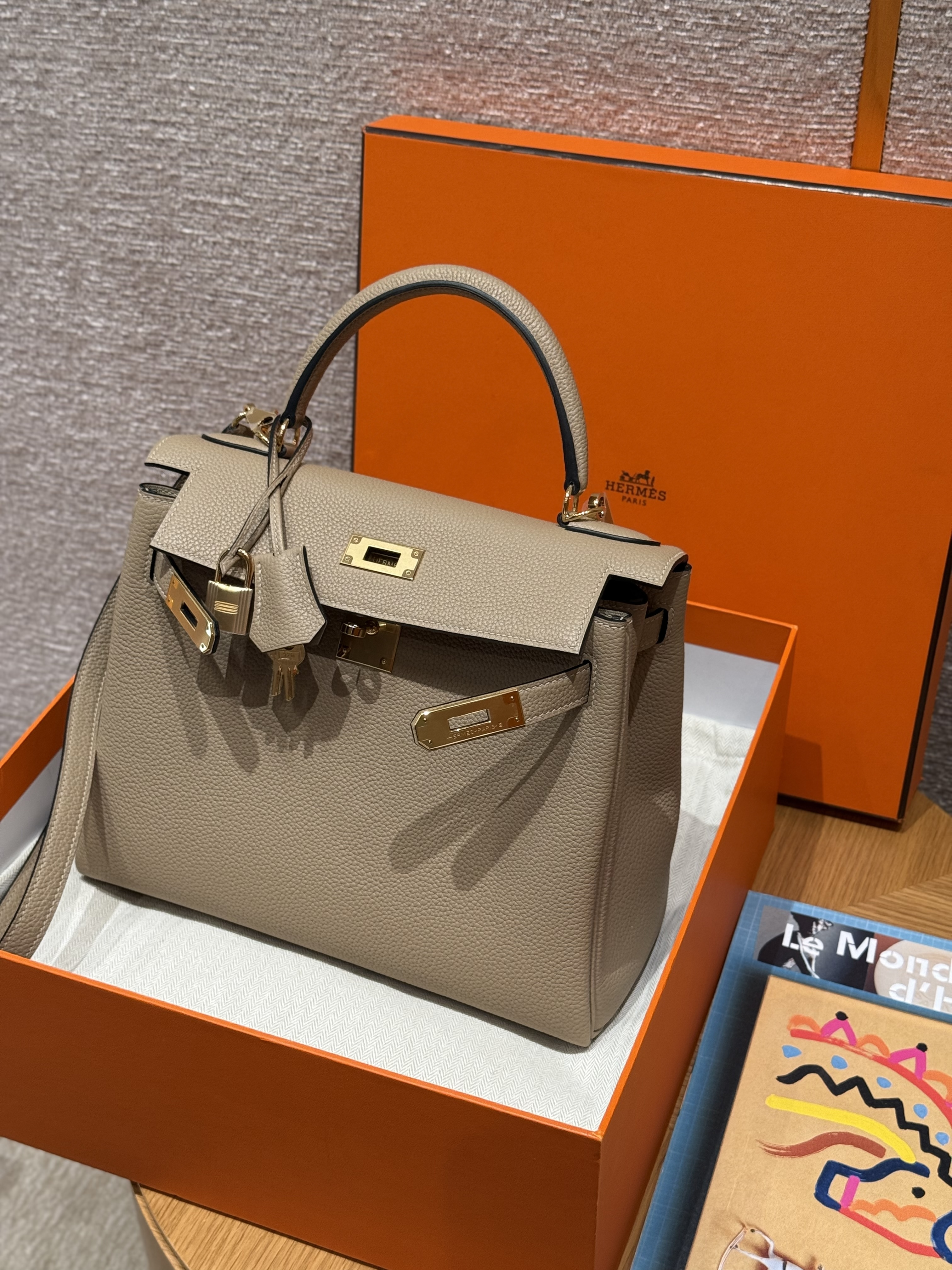 Hermes Trench Togo Kelly 28