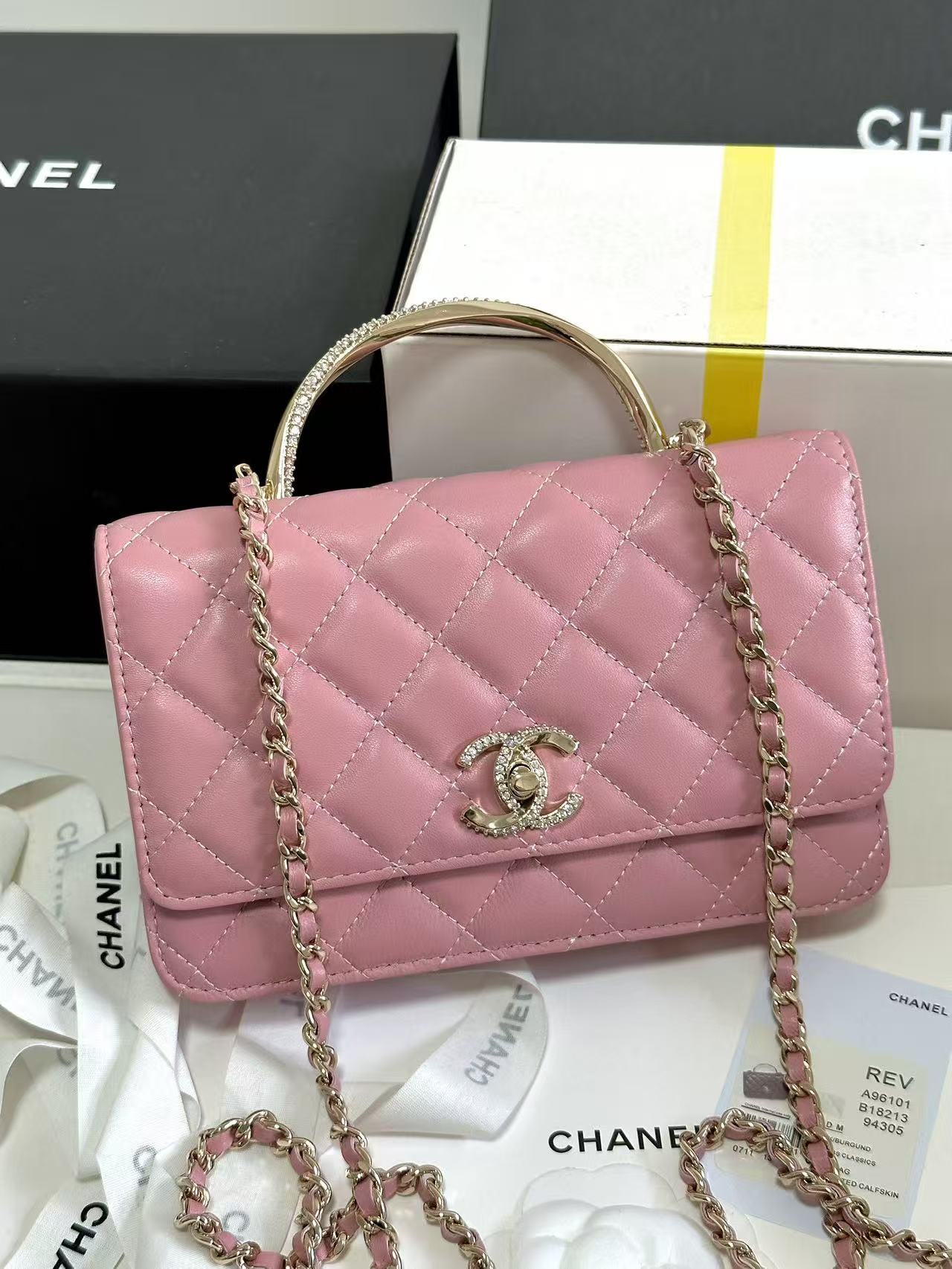 Chanel 24B Rhinestone Accordion Handbag
