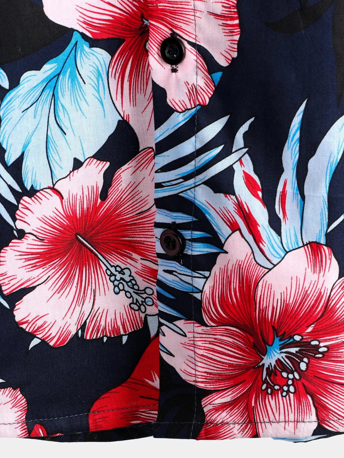 Men's Tropical Hawaiian Floral Cotton Shirt
