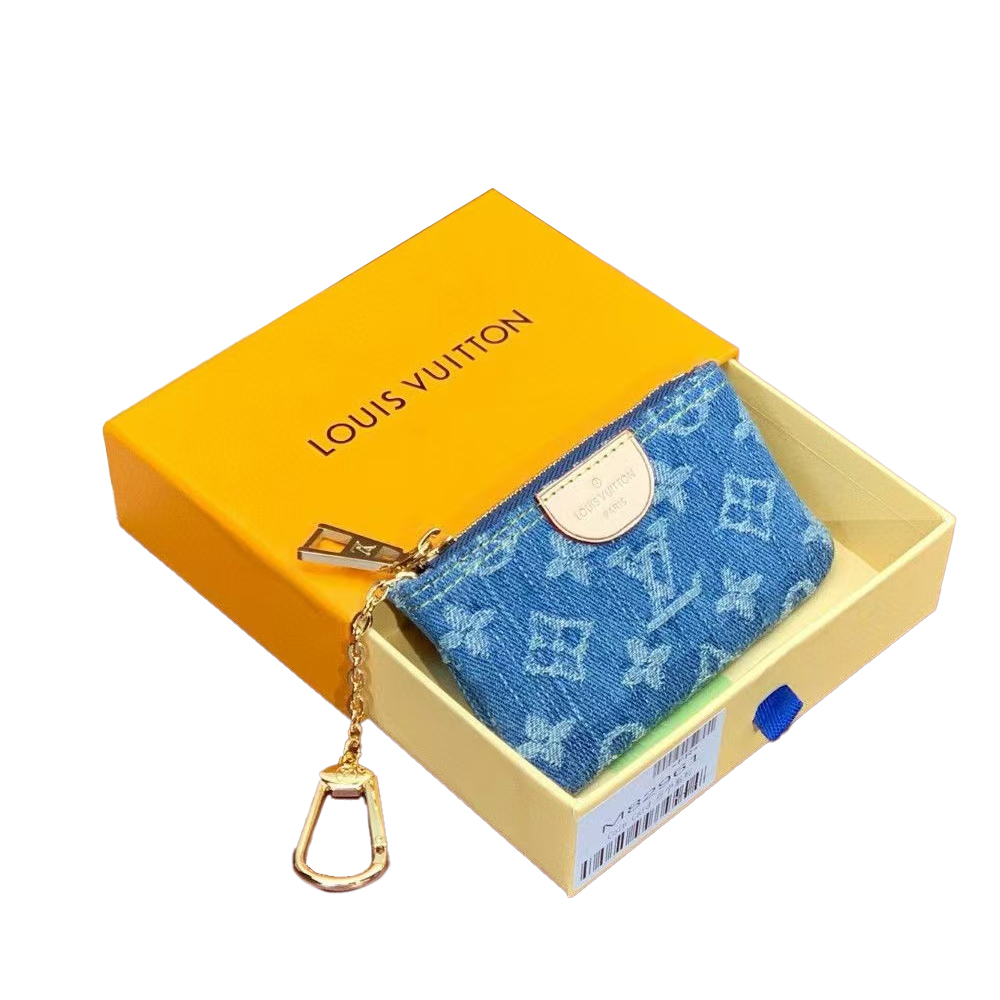 Louis Vuitton LV Jacquard Denim Key Bag （Mirror Quality）