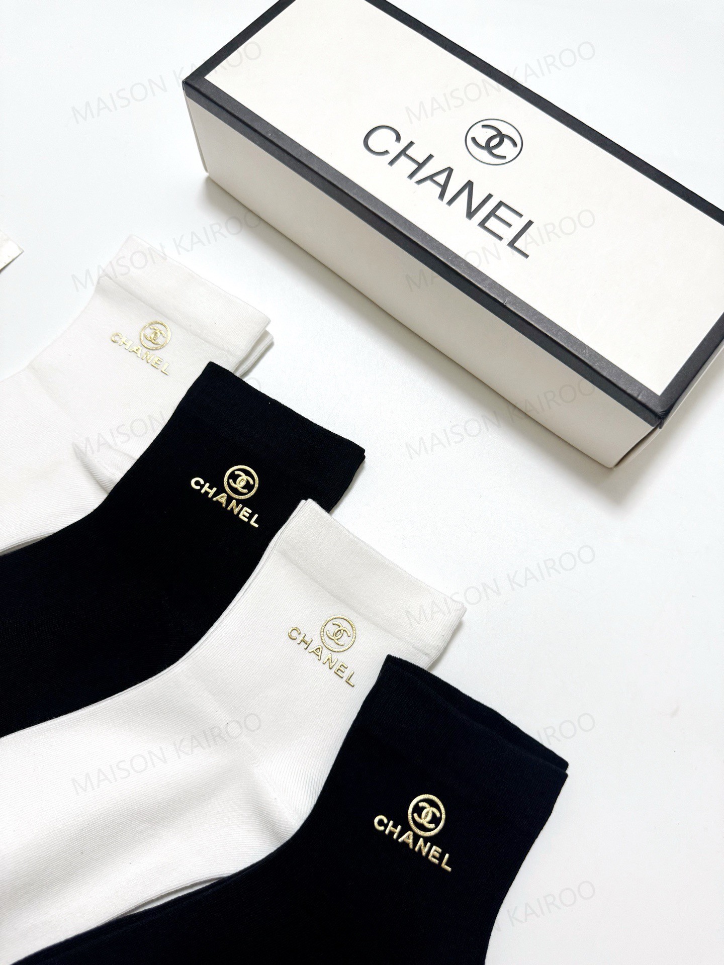 Chanel Socks 4-Pack - KAIROO