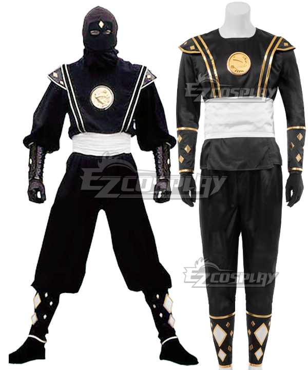 Power Rangers Black Ninja Ranger Black Ninjetti Ranger Cosplay Costume