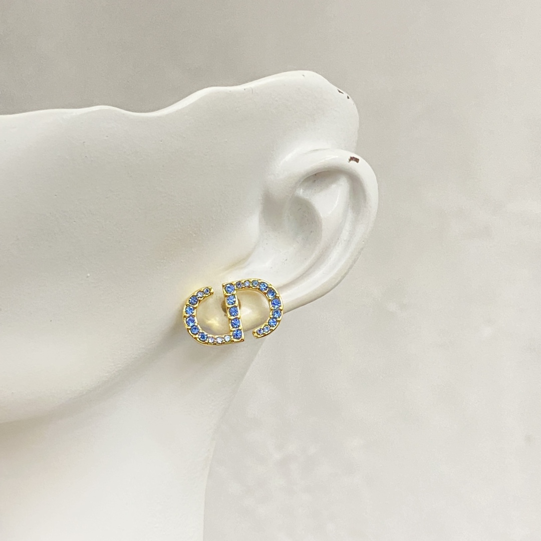 Dior Blue Zircon CD Studs