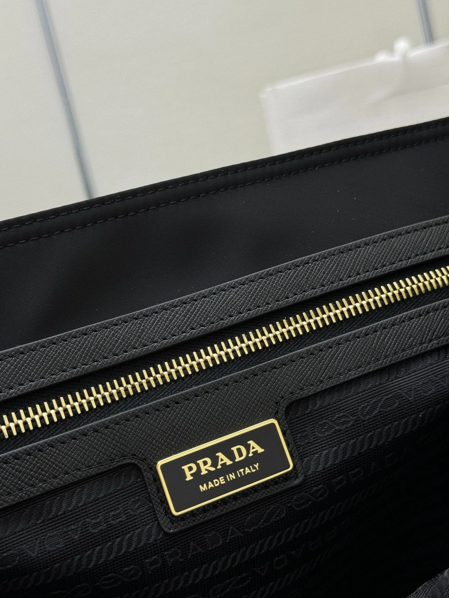 Prada Re-Edition 1978 Tote Bag 35cm Black Re-Nylon& Saffiano Leather