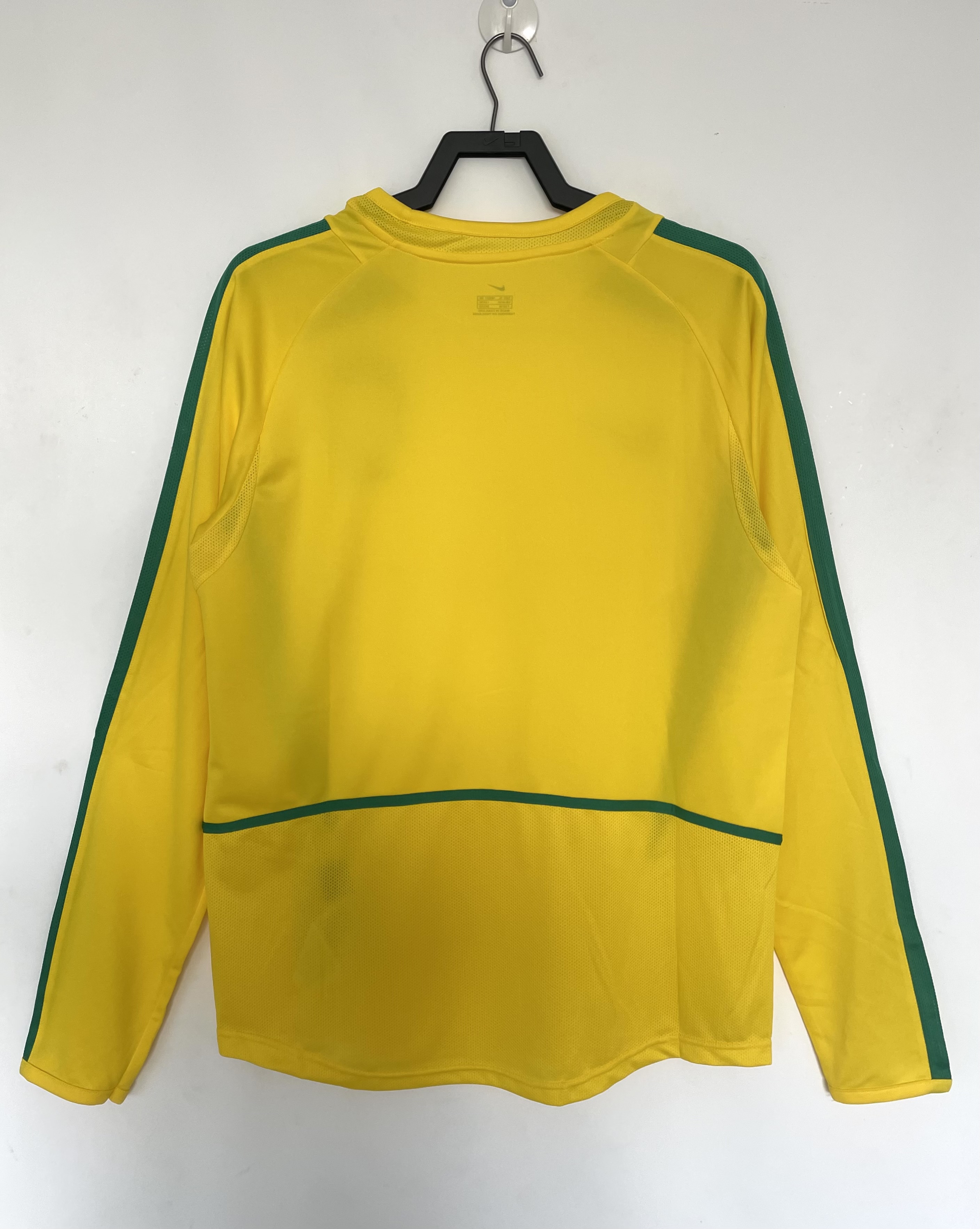 Brazil Home Retro Long Sleeve Jersey 2002
