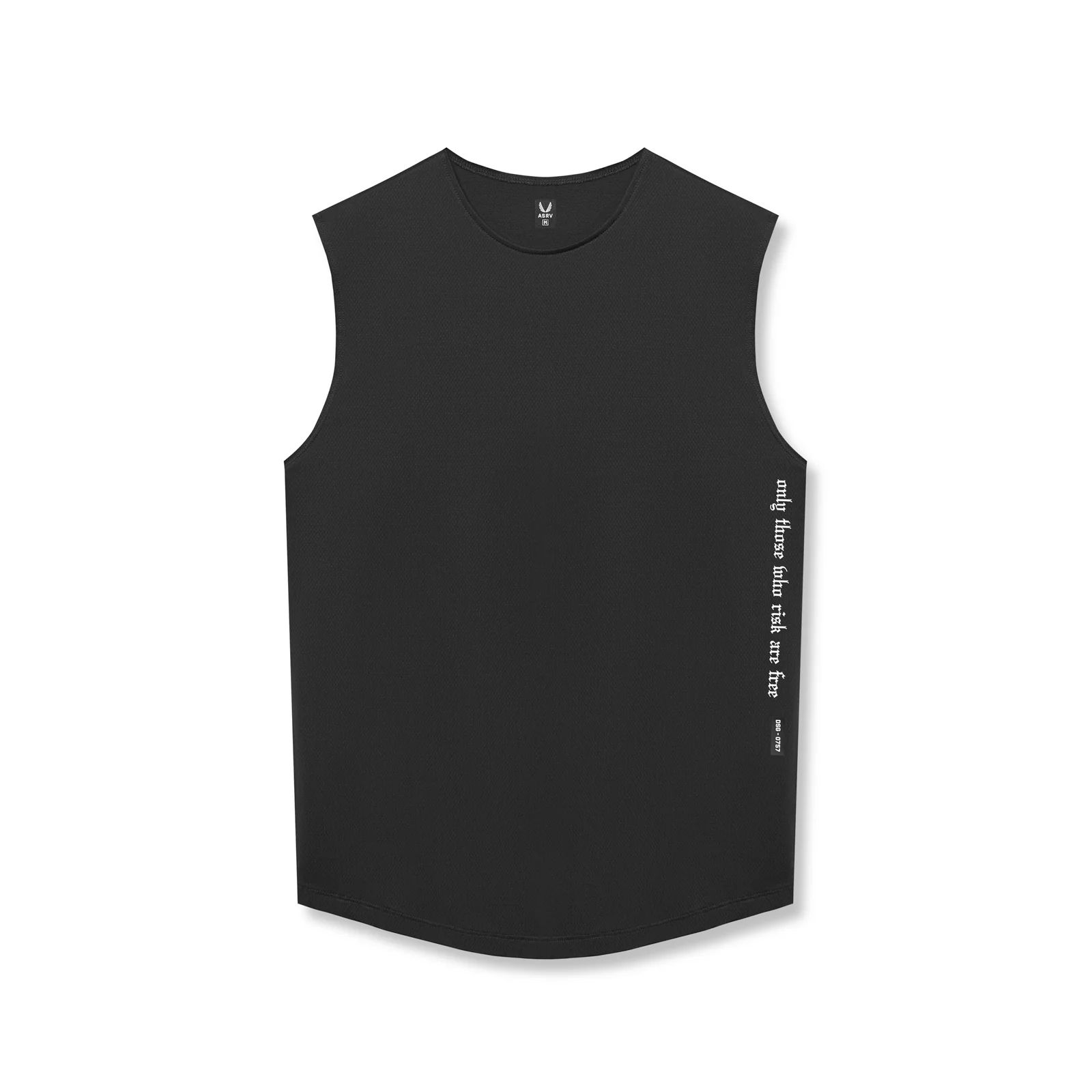 0757. AeroSilver Cutoff Tank - Black 