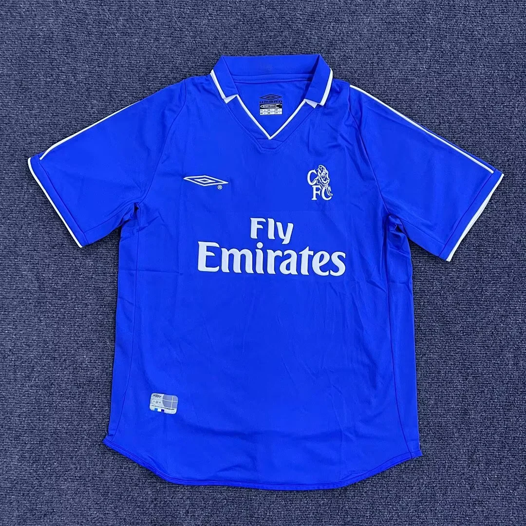 2001/03 Retro Chelsea Home Blue Fans Soccer Jersey 1:1 Thai Quality