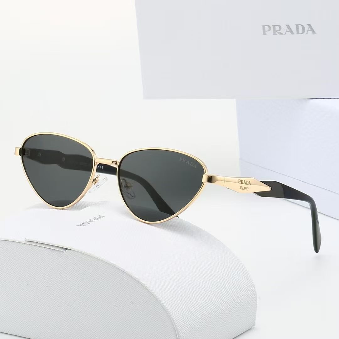 Prada Slim Metal Cat Eye Sunglasses - KAIROO
