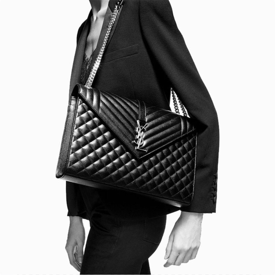 SAINT LAURENT YSL Envelope Shouder Bag Large