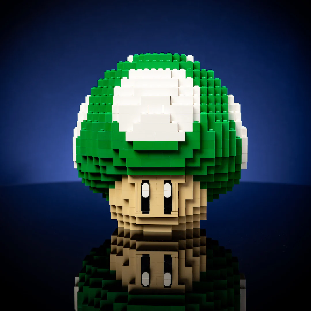 779Pcs Super Mario MOC Green Mushroom