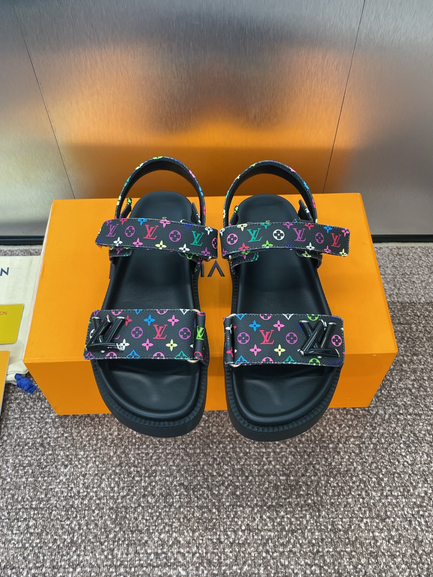 LV Monogram Multicolored Sandals