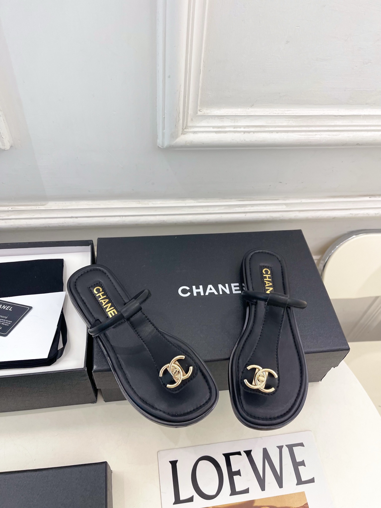 Chanel New Leather Flip-Flop