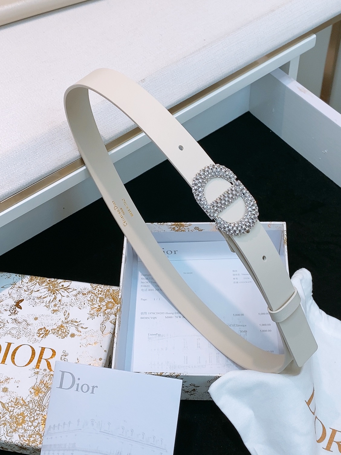 Dior CD buckle Reversible Belt 2.5cm