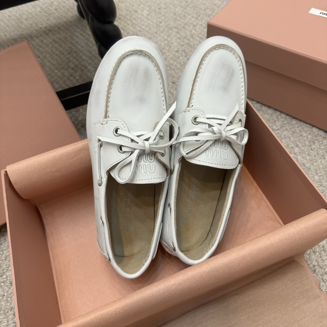 Miu Miu Leather Loafers