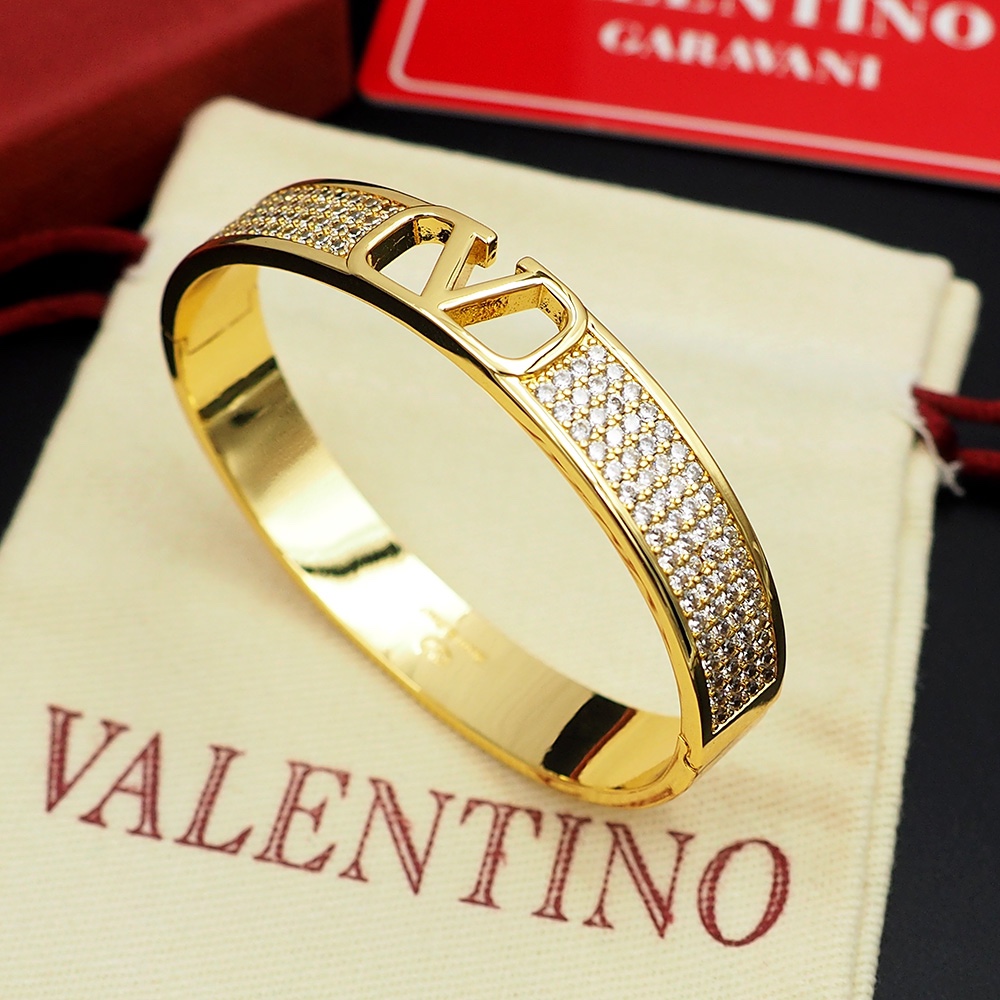 Valentino Vlogo Signature Gold Brass Bracelet