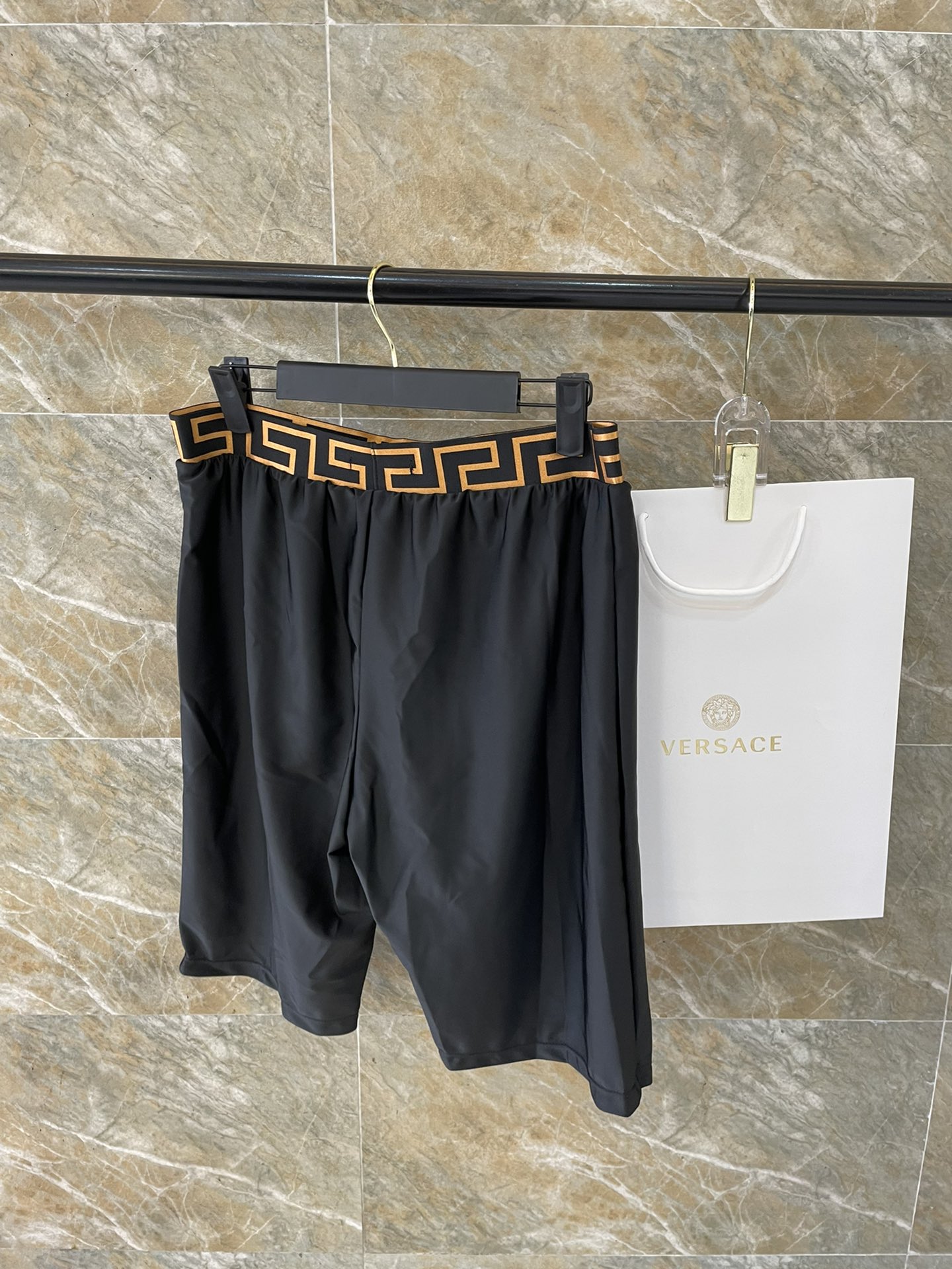 Versace Greca Medusa Logo Waistband Men’s Swim Shorts - KAIROO