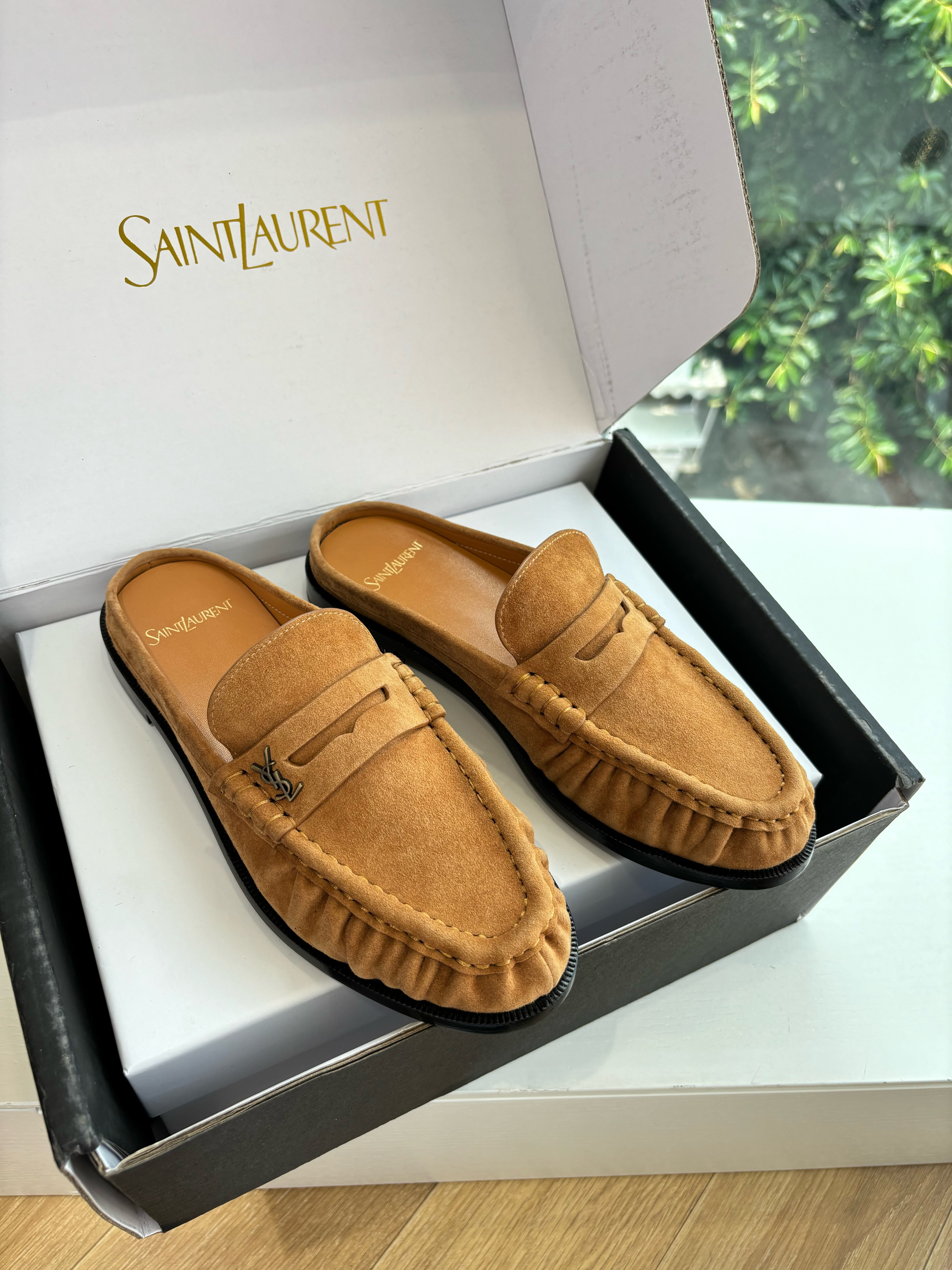 Saint Laurent Le Loafer Flat Mule
