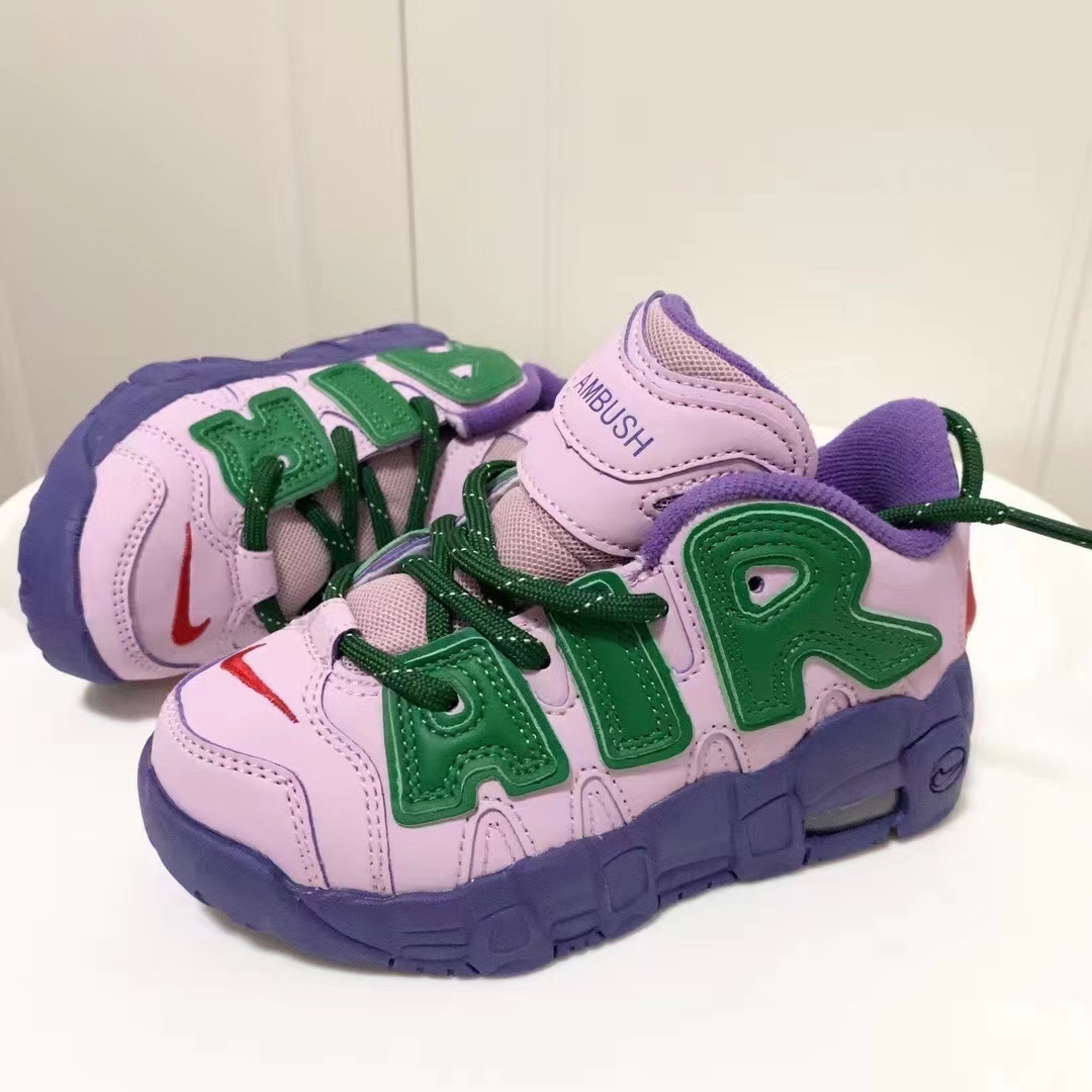 2025-26 FD0023-001 US Kid's Sizes Purple Green Pippen Joint Edition Low cut Inverted Hook Shoes tianlong