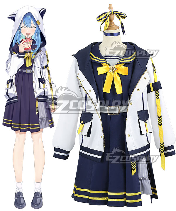 Hololive Virtual YouTuber Suisei Hoshimachi Sailor Suit Cat Cosplay Costume