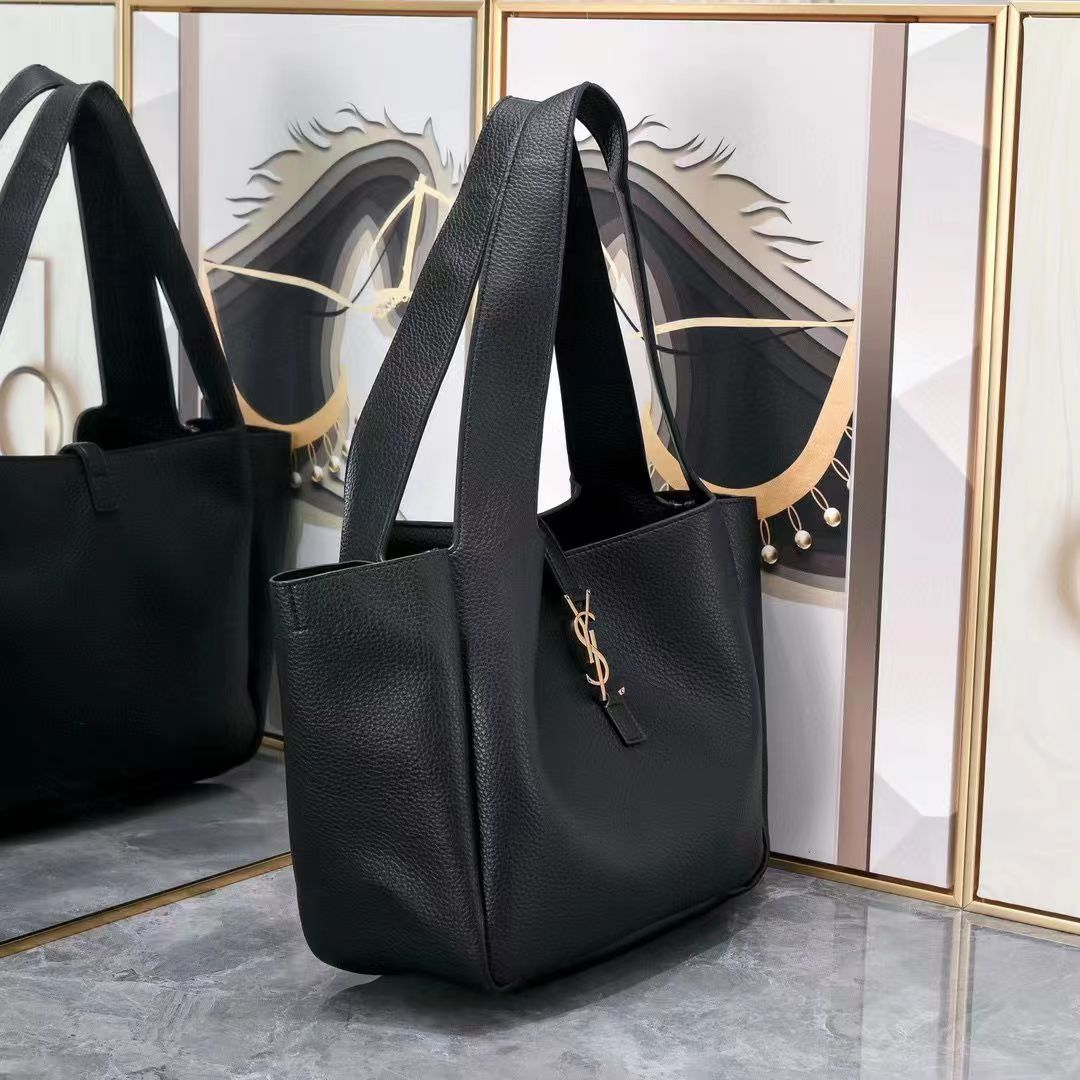Saint Laurent YSL Le 5 A 7 Bea In Grained Leather