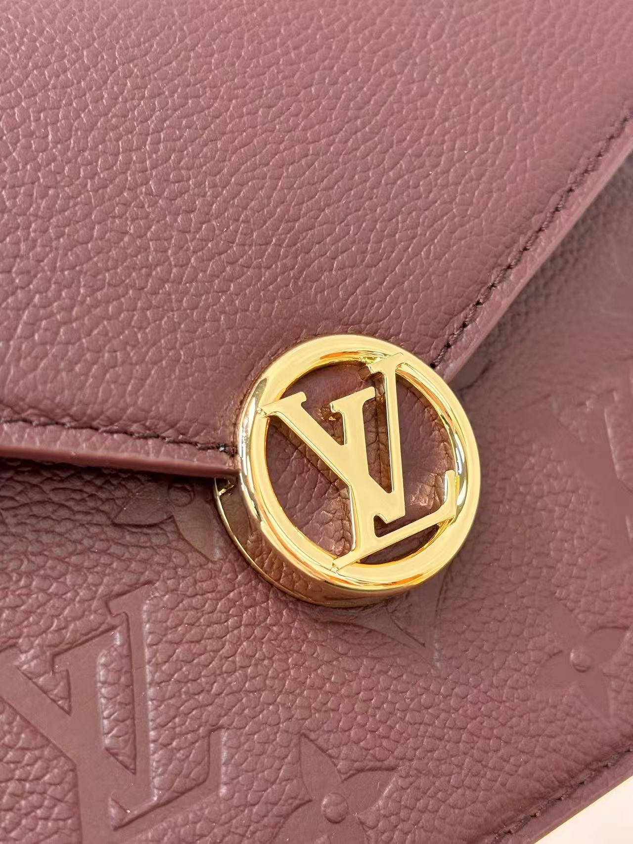 Louis Vuitton Burgundy chain bag