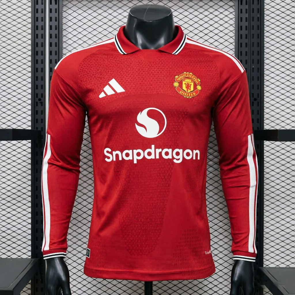 Player Version Manchester United 26/27 Home Jersey Long Sleeves S-3XL
