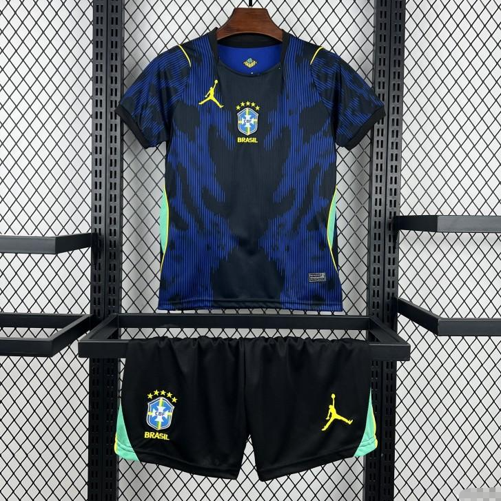 2026 Kids Brazil World Cup Away Kity  16-28
